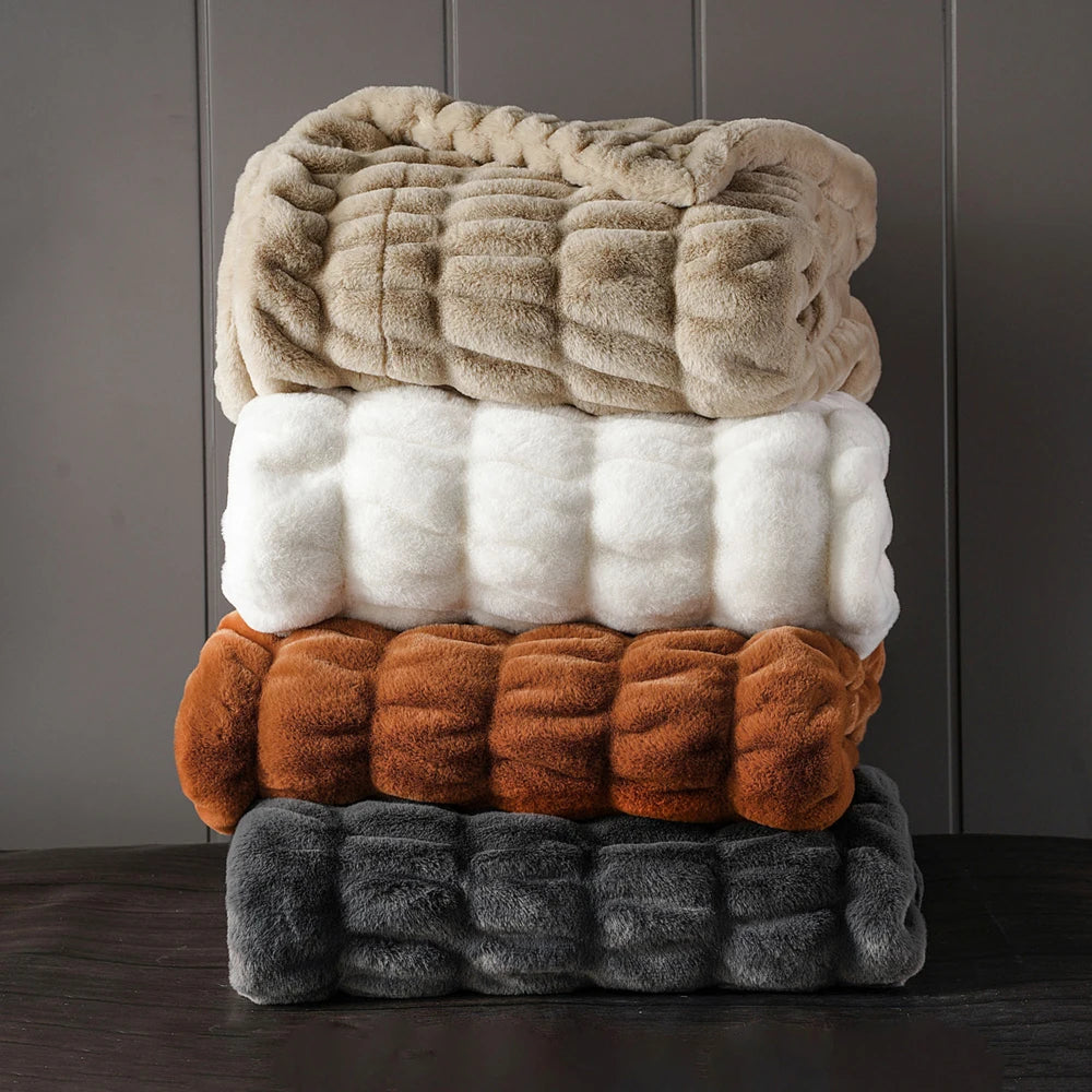 Faux Fur Throw Blanket